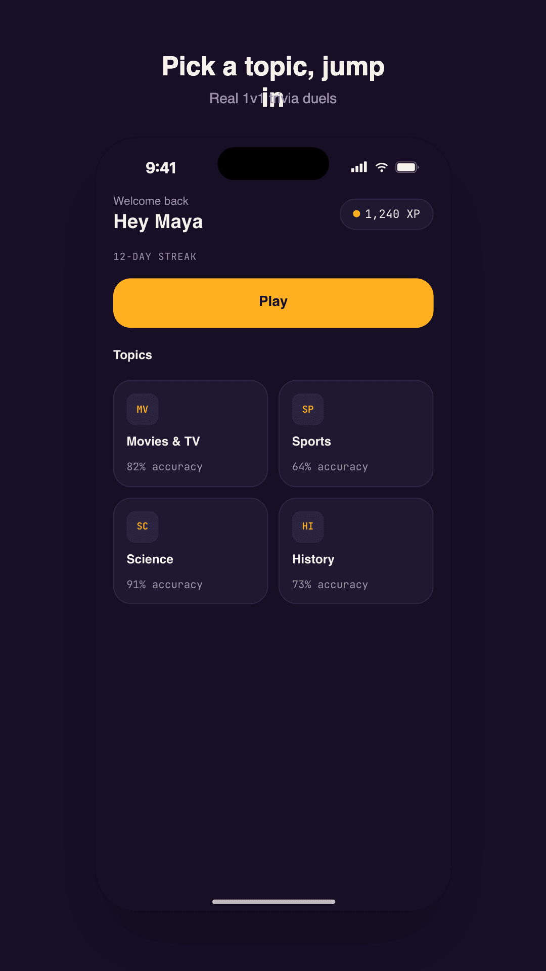 QuizMe screenshot